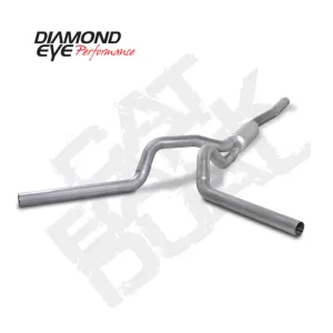 2006-2007 GM 6.6L Duramax 4" Aluminized Cat Back Dual Exhaust System - K4124A