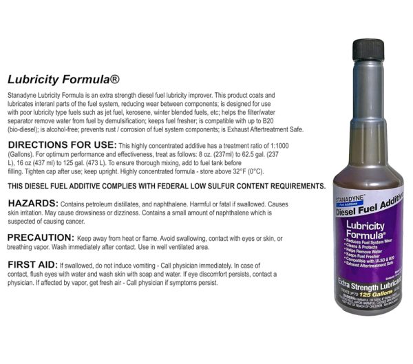 Stanadyne Lubricity Formula Diesel Fuel Conditioner Pint - Image 2