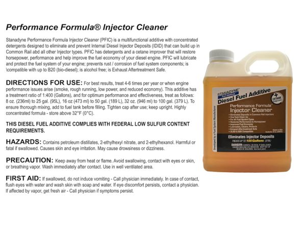 Stanadyne Injector Cleaner Diesel Fuel Additive Quart - Image 2